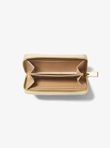 MK Petit portefeuille en cuir matelassé métallisé - Michael Kors - MICHAEL Michael Kors - Modalova