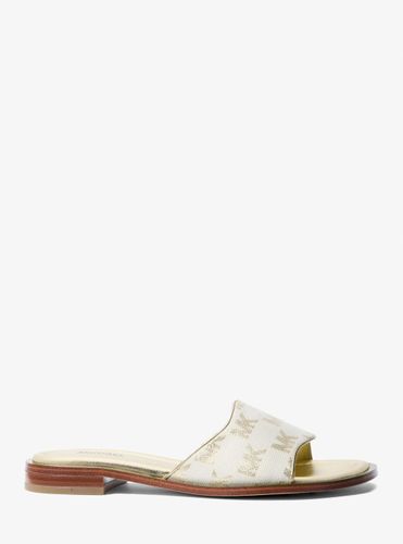 MK Mule Hannah en jacquard à logo métallisé - Michael Kors - Michael Kors Outlet - Modalova