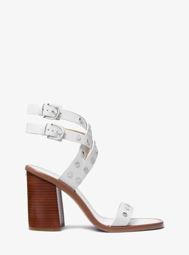 MK Sandale Irene en cuir clouté à talon épais - Michael Kors - MICHAEL Michael Kors - Modalova