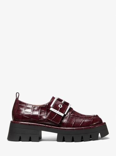 MK Mocassin Colby en cuir effet crocodile en relief - Michael Kors - MICHAEL Michael Kors - Modalova
