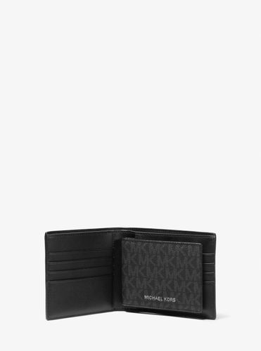 MK Portefeuille compact Cooper à logo avec porte-cartes - Michael Kors - Michael Kors Outlet - Modalova