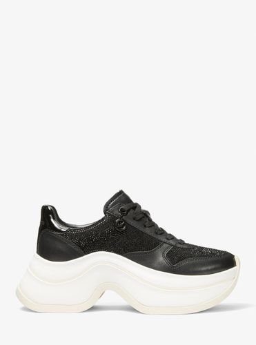 MK Basket Arla en cuir métallisé - Michael Kors - MICHAEL Michael Kors - Modalova