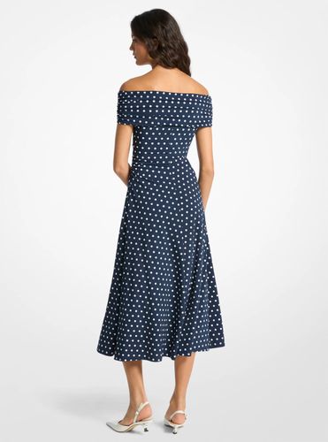 MK Robe en jersey mat extensible à pois - Michael Kors - MICHAEL Michael Kors - Modalova