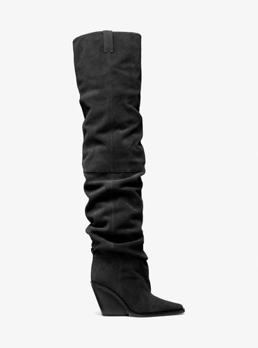 MK Botte Noemie au-dessus du genou en daim - Michael Kors - MICHAEL Michael Kors - Modalova