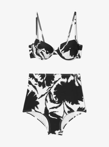 MK Bikini en crêpe de nylon fleuri extensible - Michael Kors - MICHAEL KORS COLLECTION - Modalova