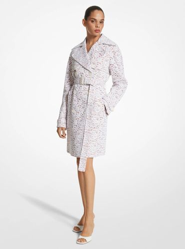 MK Trench en dentelle tressée à fleurs - Michael Kors - MICHAEL KORS COLLECTION - Modalova