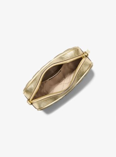 MK Sac à bandoulière Jet Set de taille moyenne en cuir matelassé métallisé - Michael Kors - MICHAEL Michael Kors - Modalova