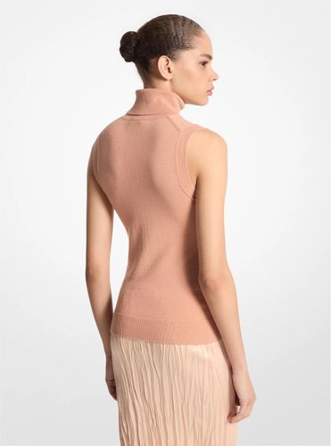 MK Pull à col roulé sans manches en cachemire - Michael Kors - MICHAEL KORS COLLECTION - Modalova
