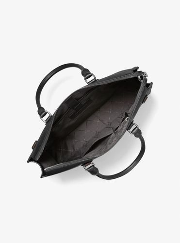 MK Porte-documents Edison de taille moyenne en cuir résistant aux rayures - Michael Kors - Michael Kors Mens - Modalova