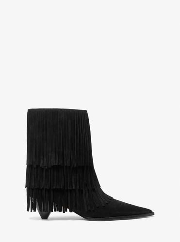 MK Botte Jayla en daim à franges - Michael Kors - MICHAEL Michael Kors - Modalova