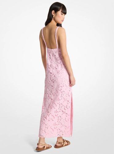 MK Robe longue en dentelle cordée fleurie - Michael Kors - MICHAEL Michael Kors - Modalova