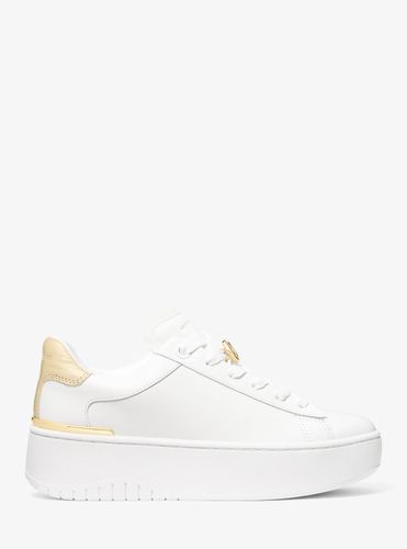 MK Basket Dottie en cuir à semelle compensée - Michael Kors - MICHAEL Michael Kors - Modalova