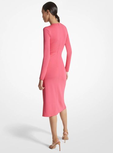 MK Robe froncée en jersey mat extensible - Michael Kors - MICHAEL KORS COLLECTION - Modalova