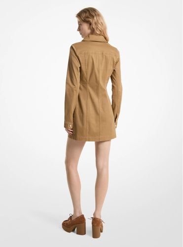 MK Robe à lacets en coton biologique extensible - Michael Kors - MICHAEL Michael Kors - Modalova