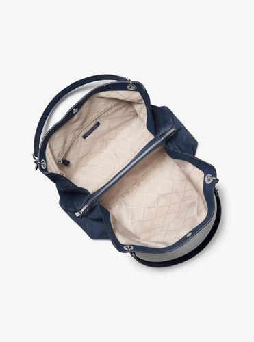 MK Grand sac porté épaule Christina en daim - Michael Kors - Michael Kors Outlet - Modalova