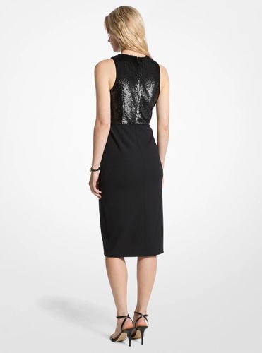 MK Robe à col licou en crêpe et à sequins - Michael Kors - MICHAEL Michael Kors - Modalova