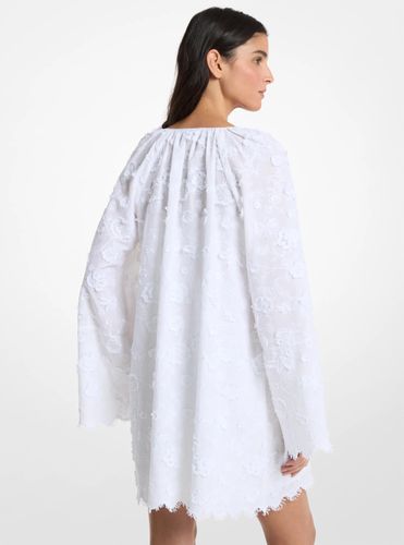 MK Robe en voile de coton brodée à fleurs - Michael Kors - MICHAEL Michael Kors - Modalova