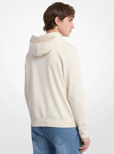 MK Pull à capuche en mélange de coton avec logo en relief - Michael Kors - Michael Kors Mens - Modalova