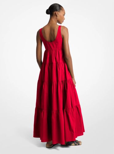 MK Robe à plusieurs niveaux en coton extensible - Michael Kors - MICHAEL Michael Kors - Modalova