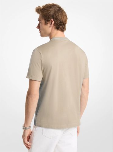 MK T-shirt en jersey de coton avec bordure à logo - Michael Kors - Michael Kors Mens - Modalova