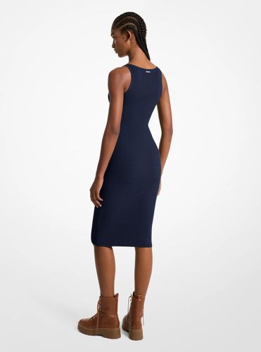 MK Robe débardeur mi-longue en tricot extensible côtelé - Michael Kors - MICHAEL Michael Kors - Modalova