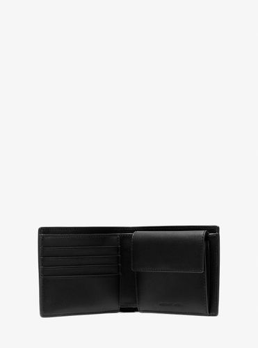 MK Portefeuille compact Cooper en cuir grainé avec porte-monnaie - Michael Kors - Michael Kors Outlet - Modalova