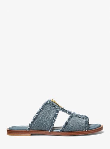 MK Mule Berkley en denim effiloché - Michael Kors - MICHAEL Michael Kors - Modalova