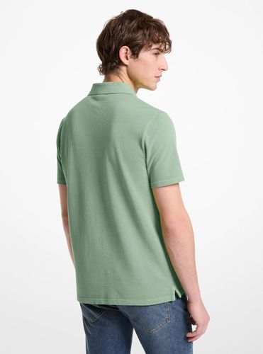 MK Polo en piqué de coton - Michael Kors - Michael Kors Outlet - Modalova