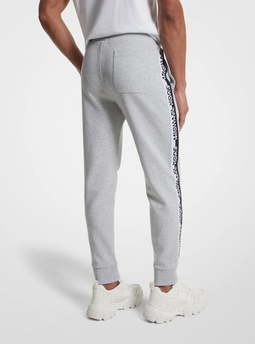MK Pantalon de jogging en mélange de coton avec bande à logos - Michael Kors - Michael Kors Outlet - Modalova