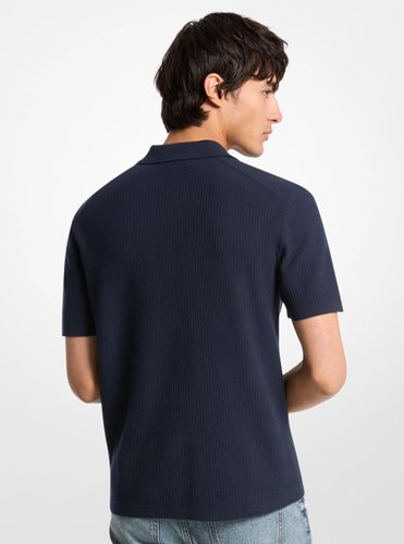 MK Polo côtelé en coton - Michael Kors - Michael Kors Mens - Modalova
