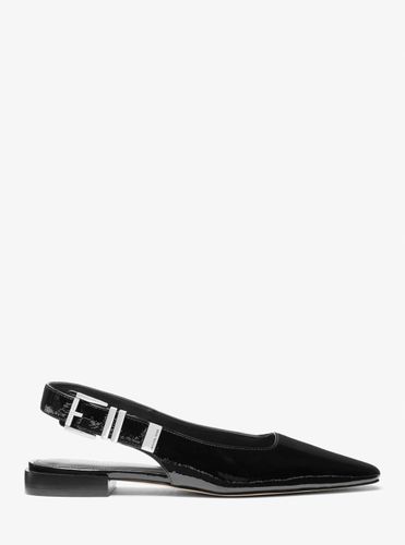 MK Chaussure plate Darrington en cuir verni craquelé - Michael Kors - MICHAEL Michael Kors - Modalova