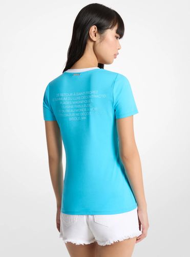MK T-shirt en coton extensible Saint-Tropez - Michael Kors - MICHAEL Michael Kors - Modalova