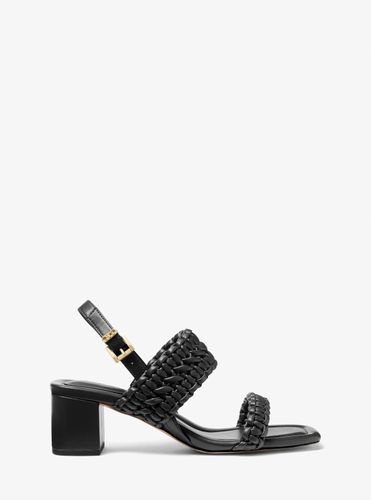 MK Sandale Audrina tressée à talon épais - Michael Kors - MICHAEL Michael Kors - Modalova