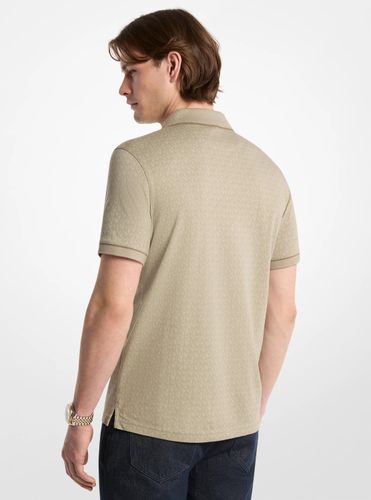 MK Polo en jersey de coton à logo Signature - Michael Kors - Michael Kors Mens - Modalova