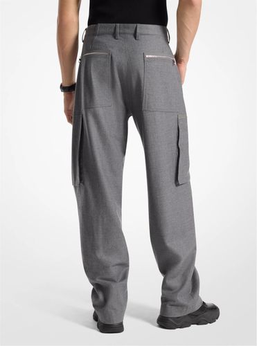 MK Pantalon cargo zippé en laine extensible - Michael Kors - Michael Kors Mens - Modalova