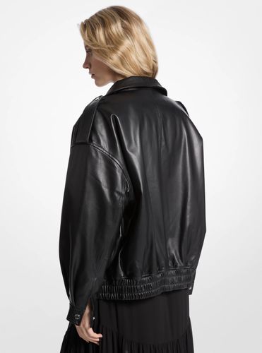 MK Veste style blouson oversize en cuir - Michael Kors - MICHAEL Michael Kors - Modalova