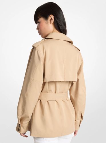 MK Trench court tissé à ceinture - Michael Kors - MICHAEL Michael Kors - Modalova