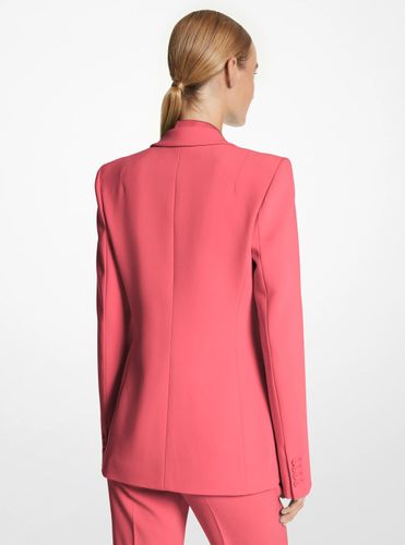 MK Blazer Georgina en crêpe gaufré extensible - Michael Kors - MICHAEL KORS COLLECTION - Modalova