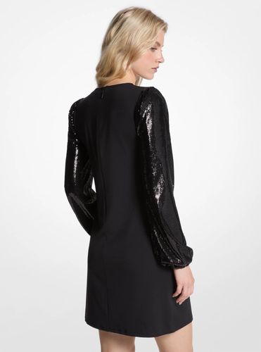 MK Robe en crêpe et jersey mat à sequins - Michael Kors - MICHAEL Michael Kors - Modalova