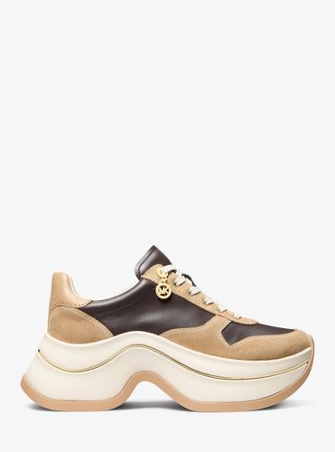 MK Basket Arla en cuir et daim - Michael Kors - MICHAEL Michael Kors - Modalova