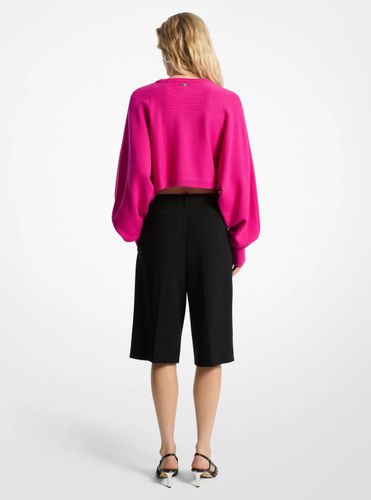 MK Bermuda plissé en crêpe - Michael Kors - MICHAEL Michael Kors - Modalova