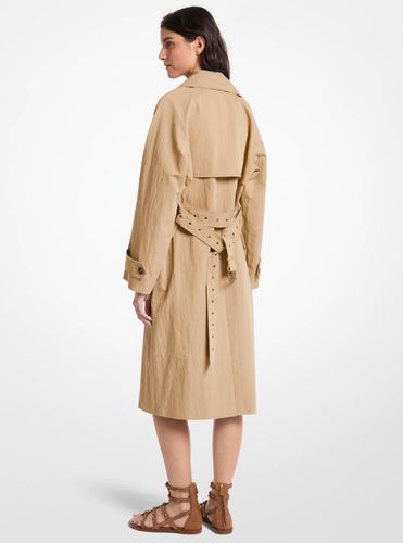 MK Trench surdimensionné en coton délavé et nylon - Michael Kors - MICHAEL Michael Kors - Modalova