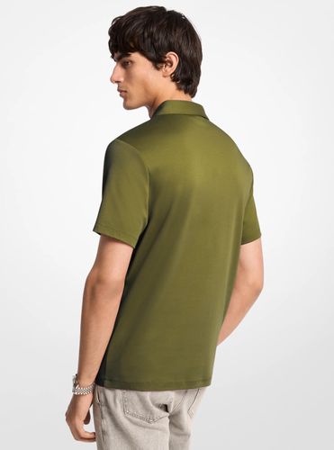 MK Polo en coton à logo brodé - Michael Kors - Michael Kors Mens - Modalova