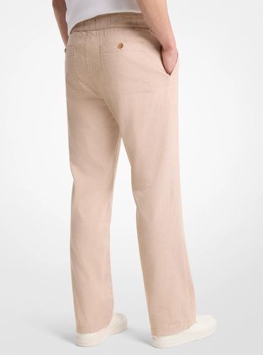 MK Pantalon en mélange de coton et de lin - Michael Kors - Michael Kors Mens - Modalova