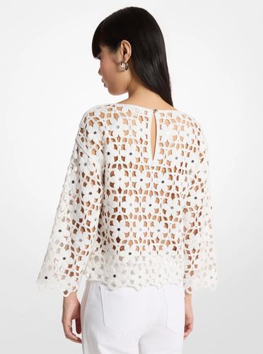 MK Haut en crochet orné de fleurs à détails miroirs - Michael Kors - MICHAEL Michael Kors - Modalova