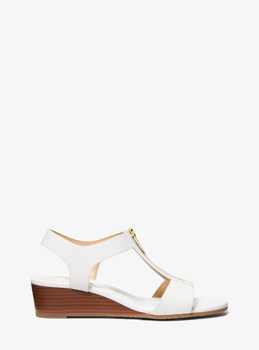 MK Sandale Berkley en cuir à semelle compensée - Michael Kors - MICHAEL Michael Kors - Modalova