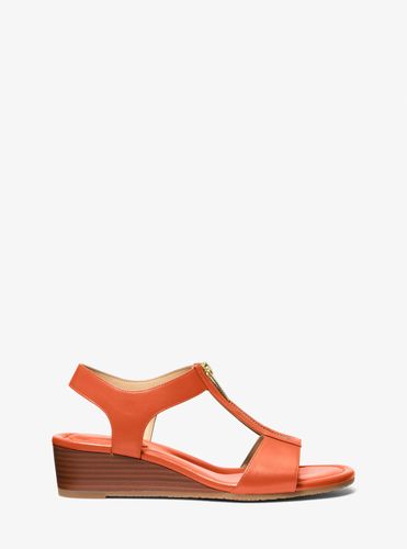 MK Sandale Berkley en cuir à semelle compensée - Michael Kors - MICHAEL Michael Kors - Modalova