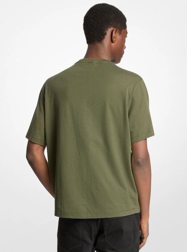 MK T-shirt en jersey de coton avec logo en relief - Michael Kors - Michael Kors Mens - Modalova