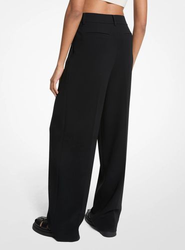 MK Pantalon plissé à jambes larges en crêpe - Michael Kors - MICHAEL Michael Kors - Modalova