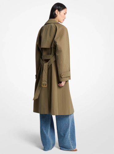 MK Trench surdimensionné en coton délavé et nylon - Michael Kors - MICHAEL Michael Kors - Modalova